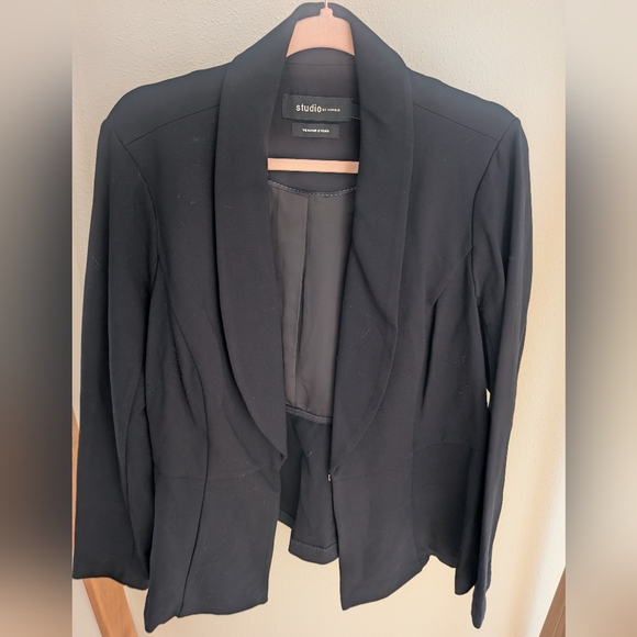 Studio By Torrid Black Women's Peplum Blazer - Picture 2 of 9